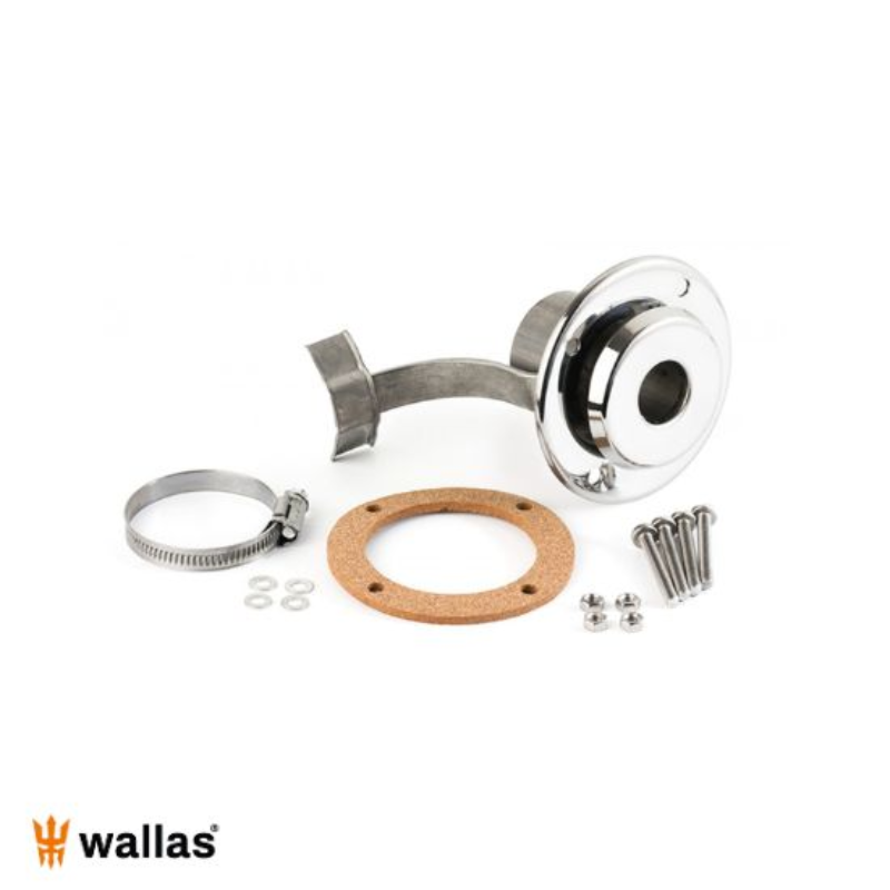 Cheminée latérale inox paroi/jupe arrière