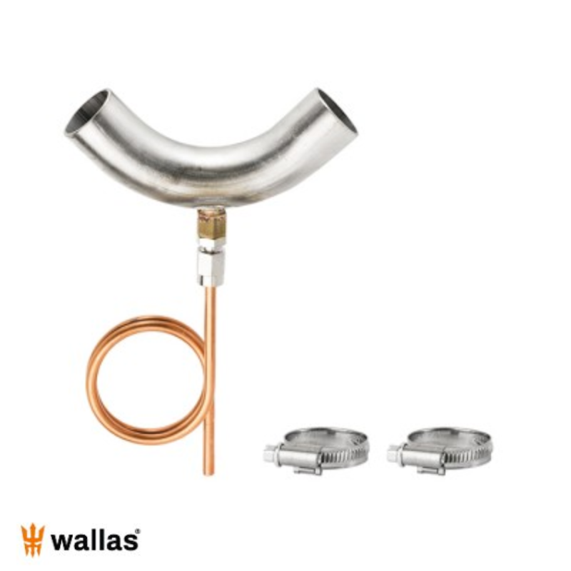 Coude d'échappement évacuation condensats ø 28 mm Wallas