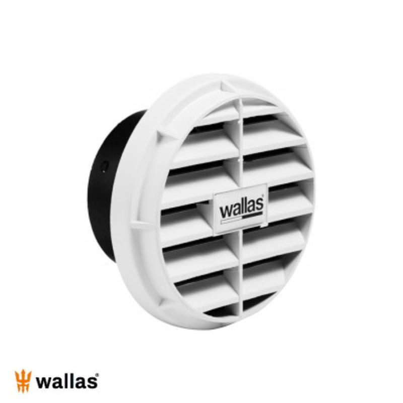 [2411] Grille d’aération air chaud 60 mm Wallas (Noir)